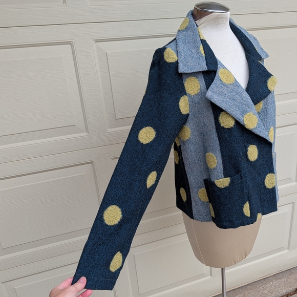 unique BABETTE polka dot wool jacket S - Picture 2 of 12